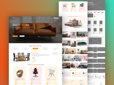 Web Furniture Landing Page