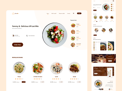 Restaurant Website UI