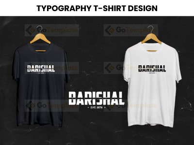 BARISHAL Typography T-Shirt Design