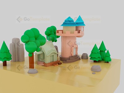 Low Poly 3d Environment